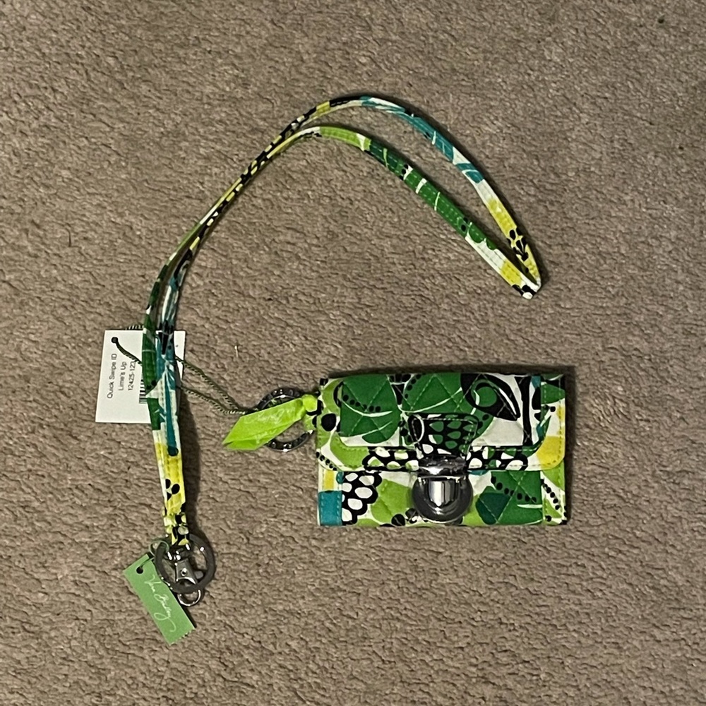 Vera Bradley wallet with lanyard NWT